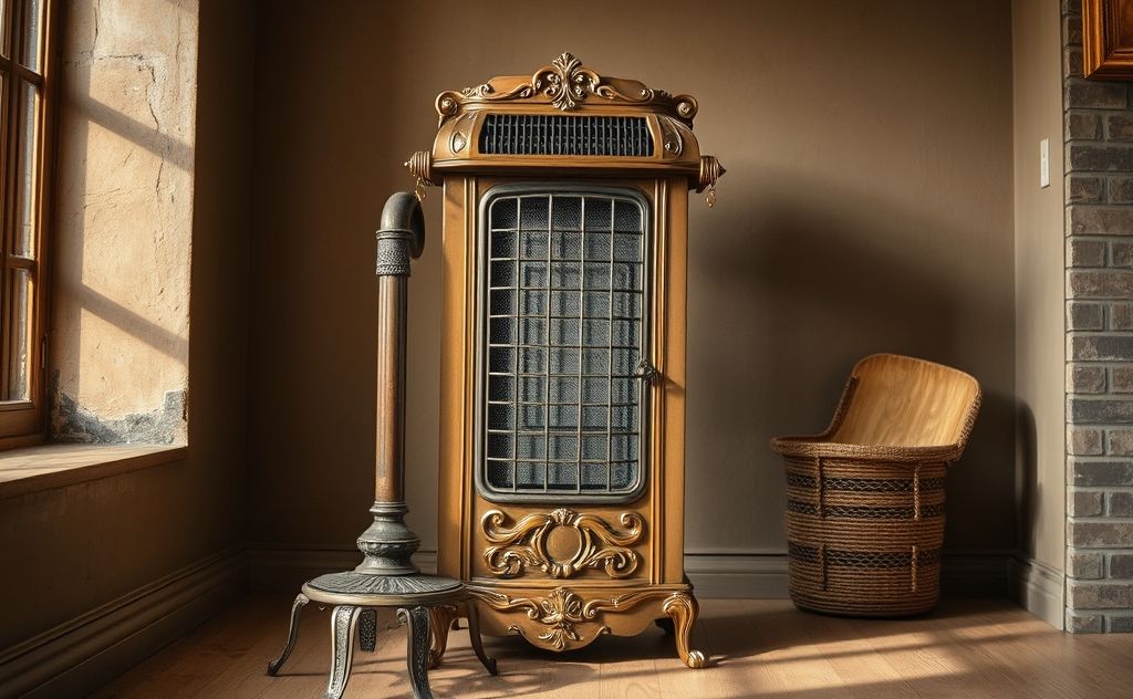 Vintage heater with classic design and charm