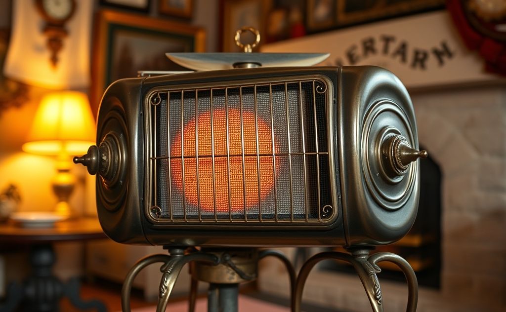 Vintage heater with classic design elements and style