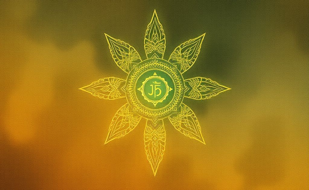 Virgo chakra representation with earthy tones