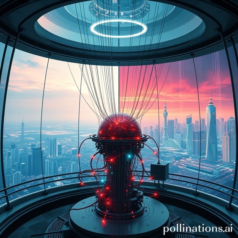 Representasi visual algoritma 'For You Page' TikTok, aliran data, dan personalisasi konten yang berubah setelah kesepakatan AS.