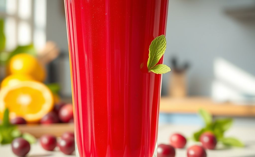 Vitamin C boost from cranberry juice