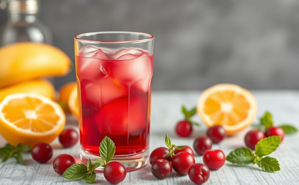 Vitamin C boosts immunity in cranberry juice