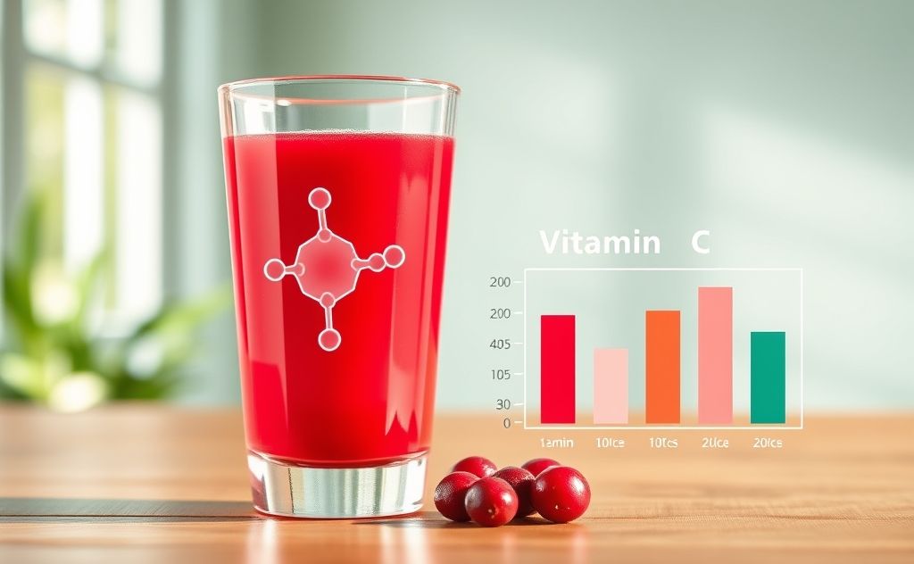 Vitamin C content in cranberry juice
