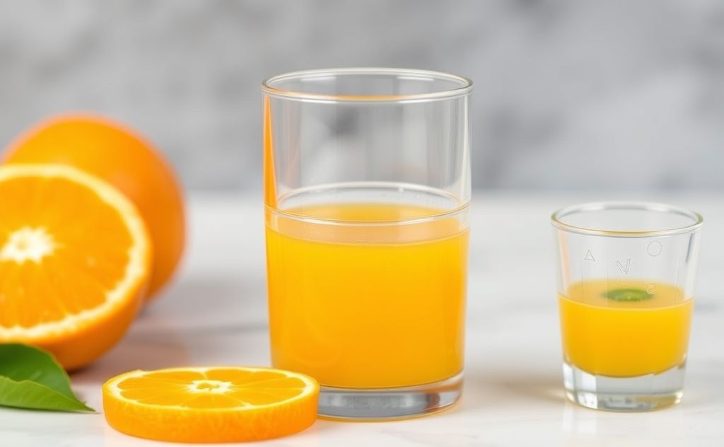Vitamin C content in orange juice analysis