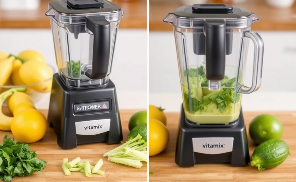 Vitamix Blade Scraper in action, showing design