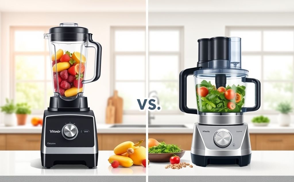 Vitamix Blender vs Food Processor comparison image