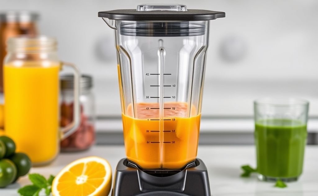Vitamix blender for fresh juice preparation