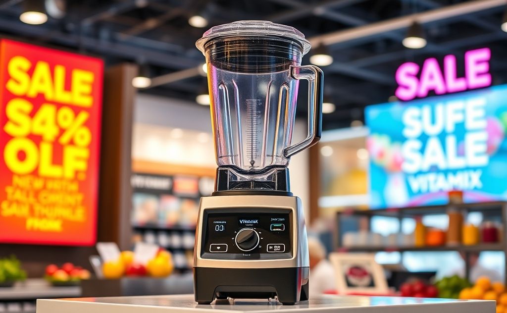 Vitamix blender on sale with vibrant colors and design
