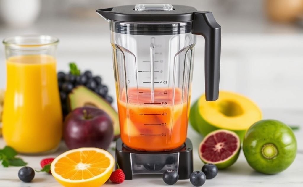 Vitamix blends fruits into juice easily