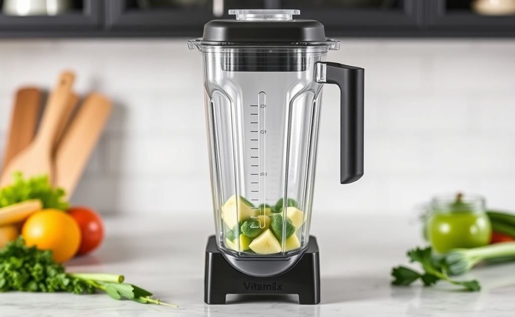 Vitamix cover designed to minimize blending noise