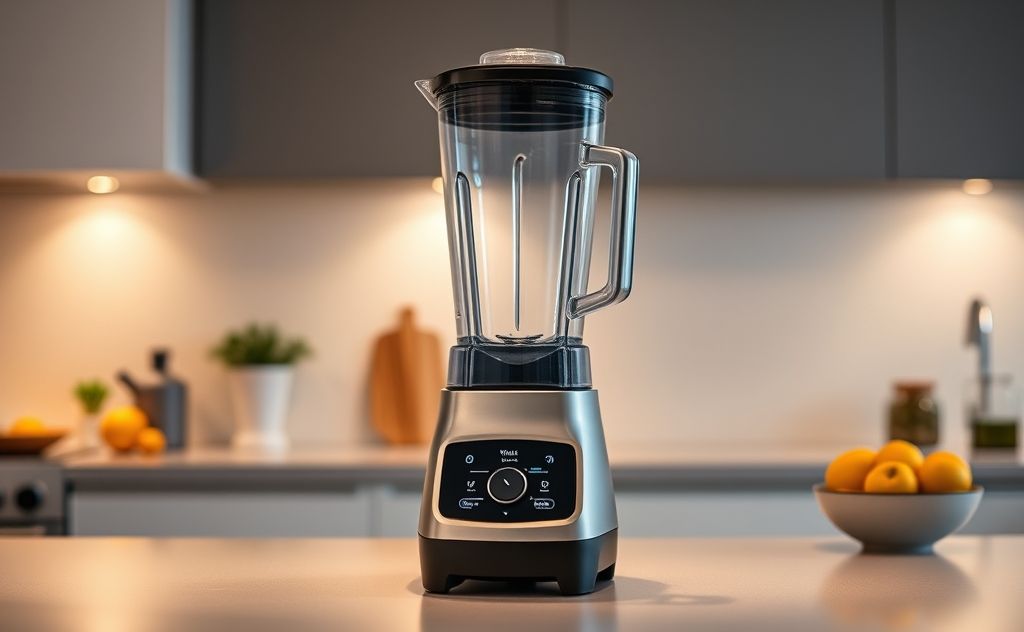 Vitamix vacuum blender with sleek design and features