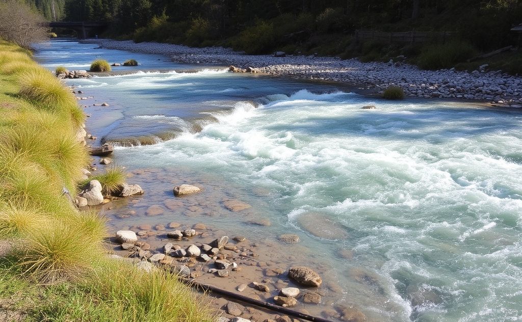 Warming rivers with changing flows and landscapes