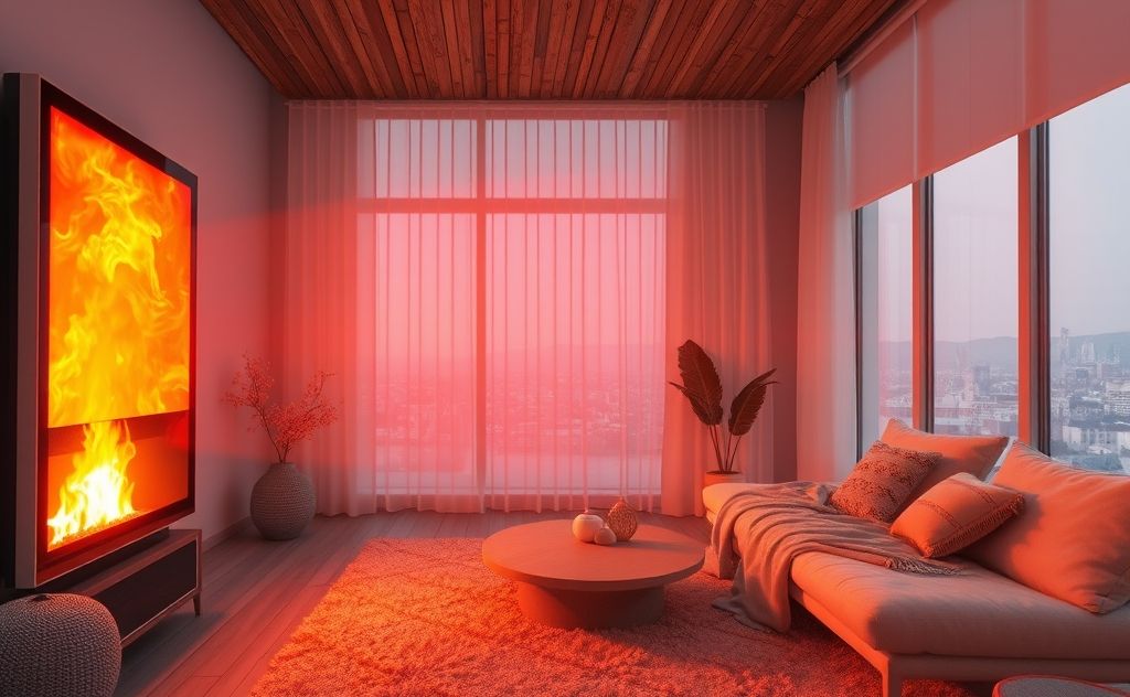 Warmth from infrared heating technology in action