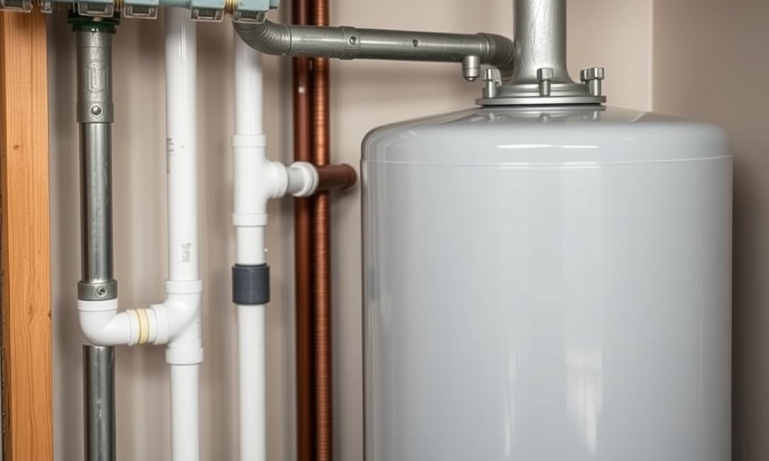 is the potable water line the main line to electric water heater