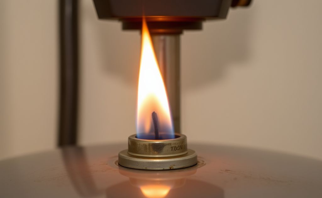 Water heater flame remains lit consistently