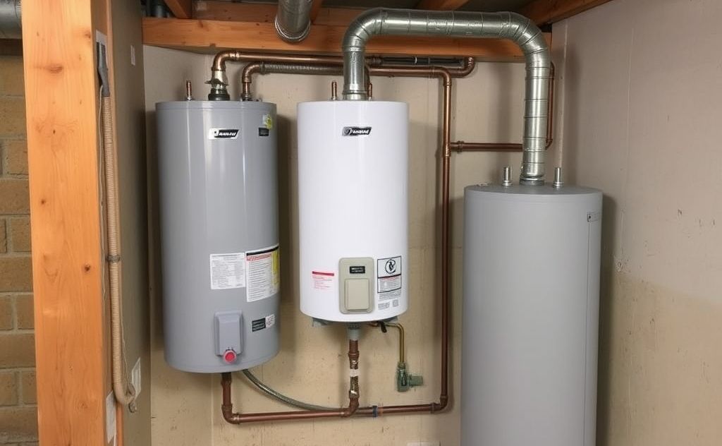 Water heater linked to furnace for efficiency