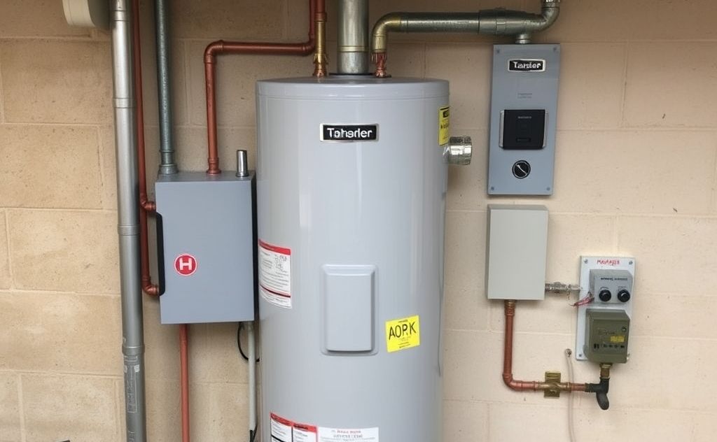 Water heater with appropriate breaker size