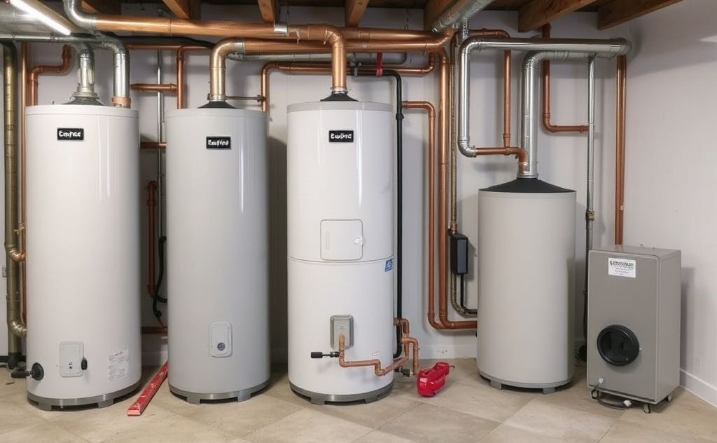 Water heating furnace types and designs