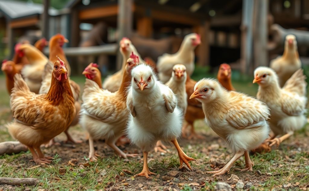 Weasels attacking chickens in a farm setting