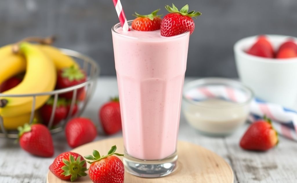 Weight loss strawberry milkshake recipe