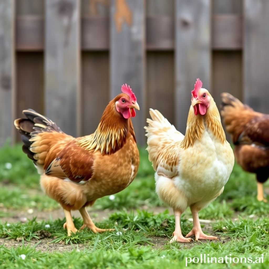 Happy hens in good care.