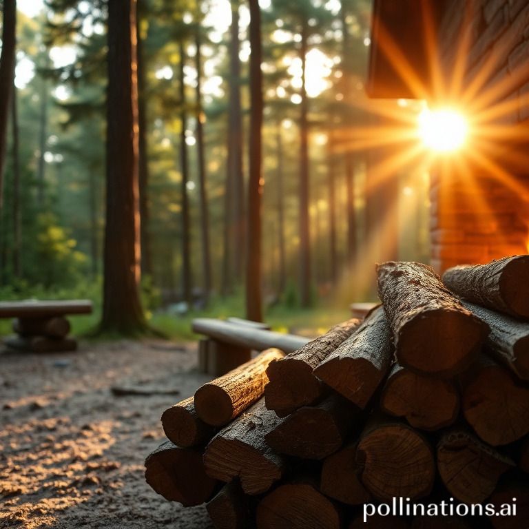 What are the advantages of using compressed wood logs?