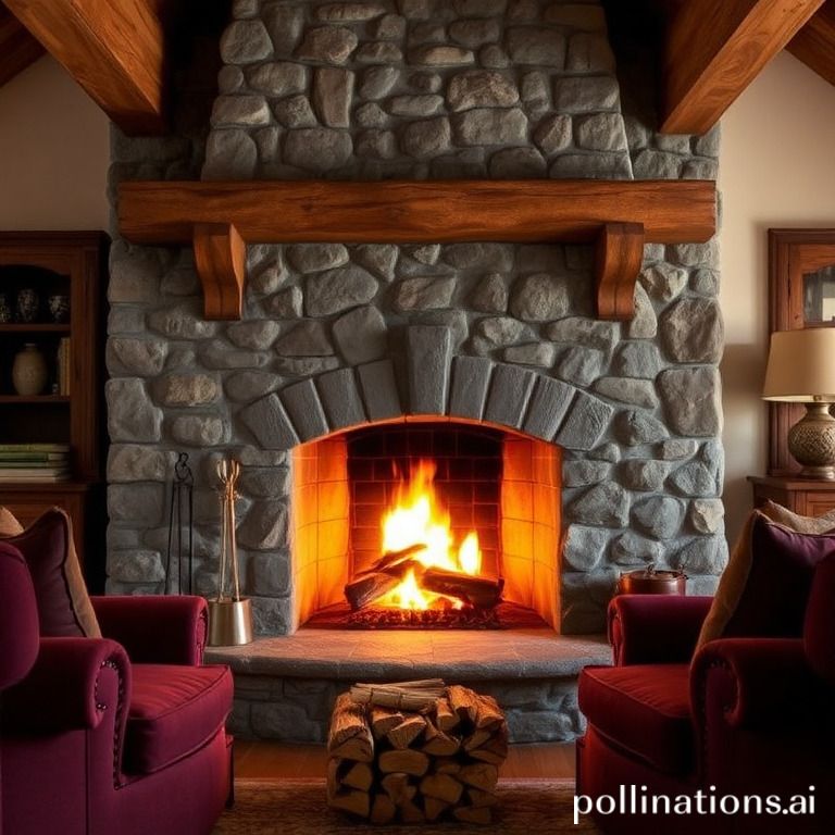 What are the aesthetic advantages of wood-burning fireplaces?