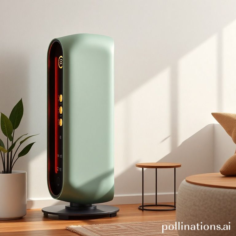 What are the design elements that can make a contemporary heater eco-friendly?