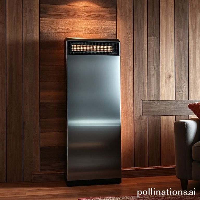 What are the important contrasting elements in a contemporary heater?