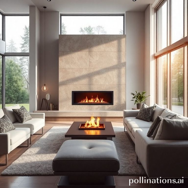 What are the innovative features of modern gas fireplaces?