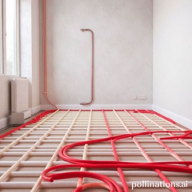 What are the optimal temperatures for hydronic heating under the floor?