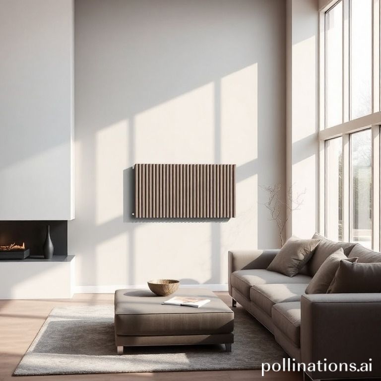 What are the practical and aesthetic advantages of a built-in contemporary heater?