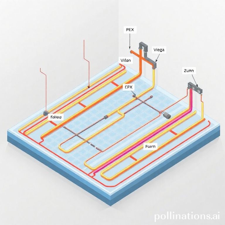 What are the recommended brands for hydronic heating under the floor?