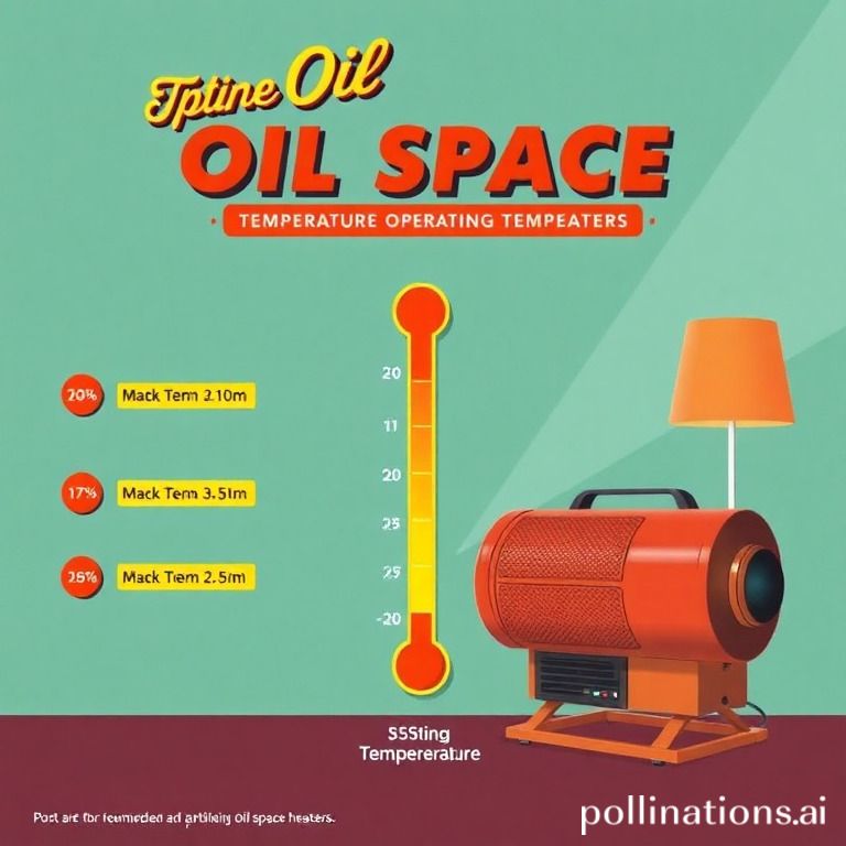 What are the recommended setting temperatures for oil portable heaters?