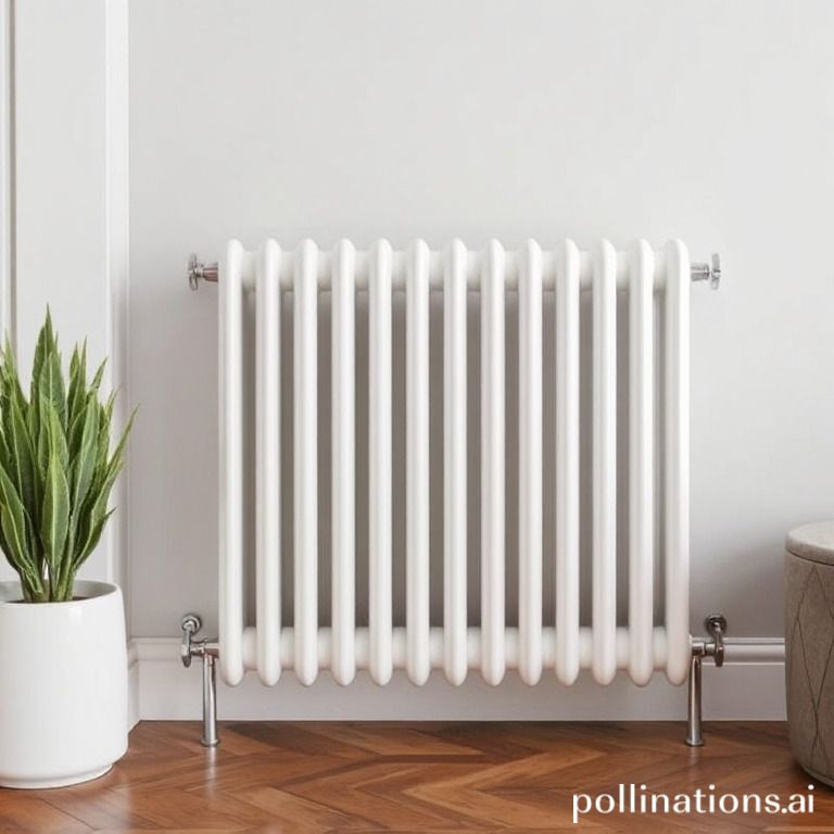 What are the safety standards for installing central heating radiators?