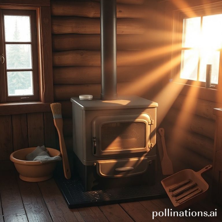 What are the steps to clean a wood stove?