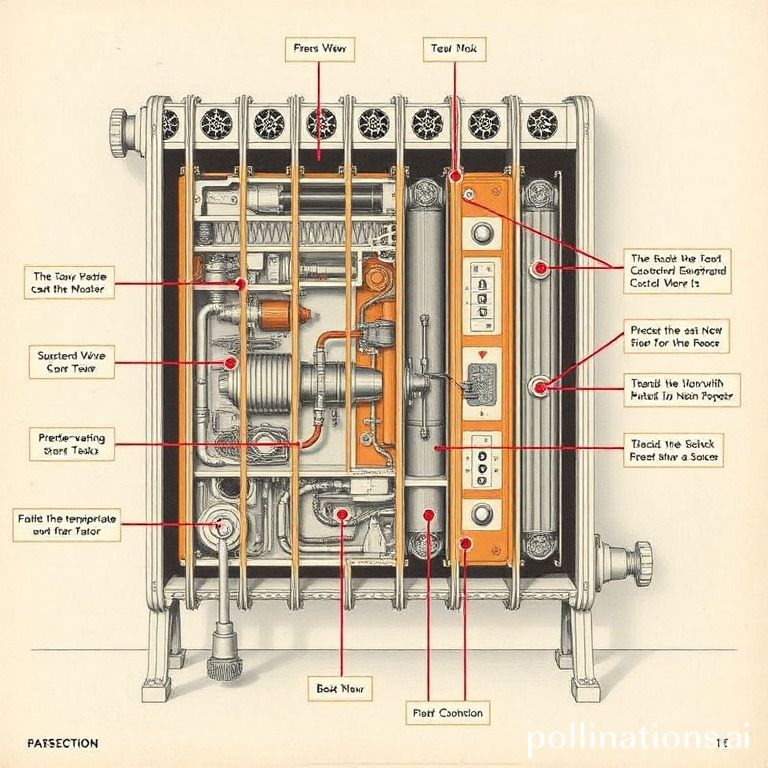 What are the temperature control options for a central heating radiator?