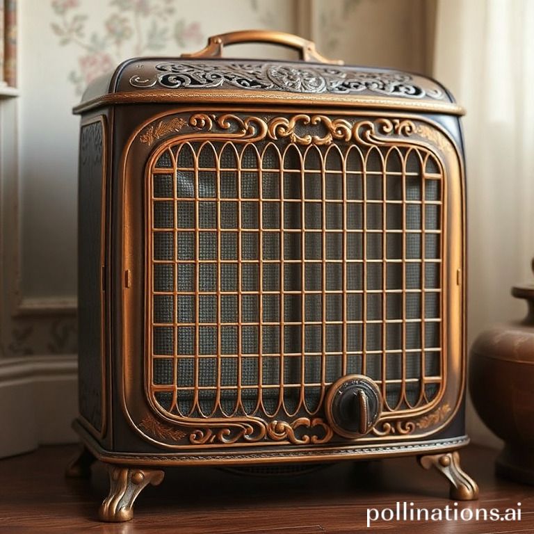 What design elements are typical of vintage heaters?