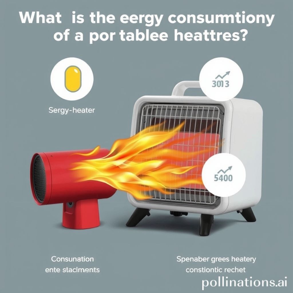 What is the energy consumption of a portable heater?