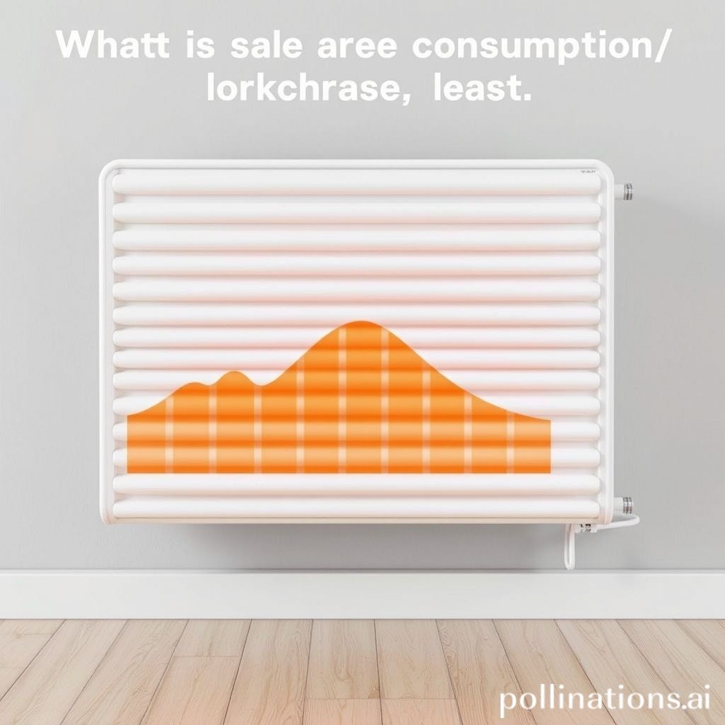 What is the energy consumption of a radiant heater?