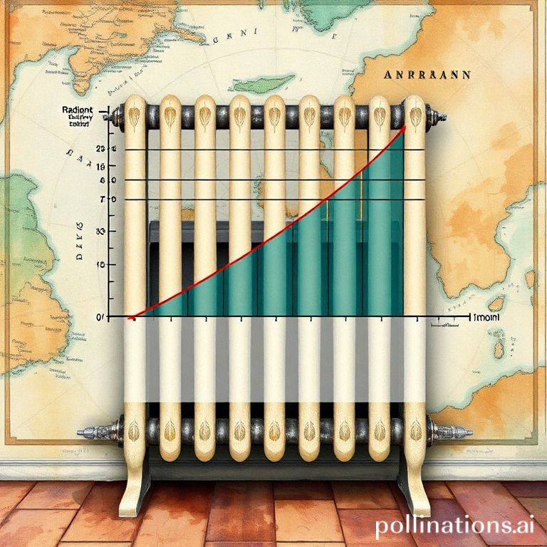 What is the impact of insulation on the efficiency of a central heating radiator?