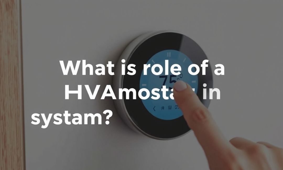 What is the role of a thermostat in HVAC system