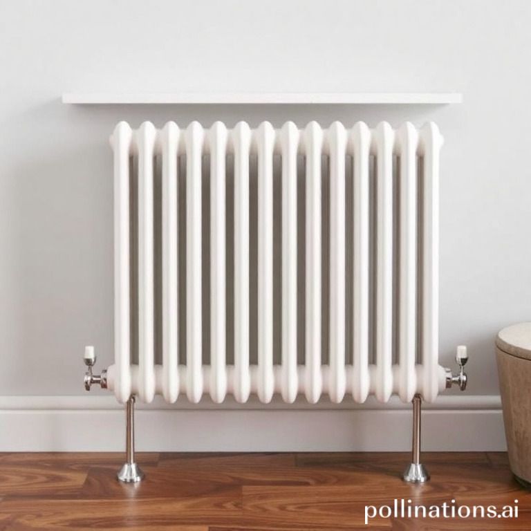 What is the typical lifespan of a central heating radiator?