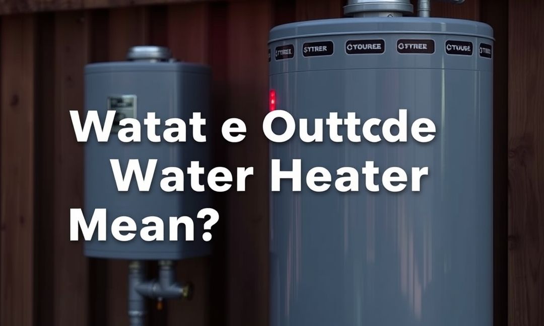what red lights on an outside hot water heater mean