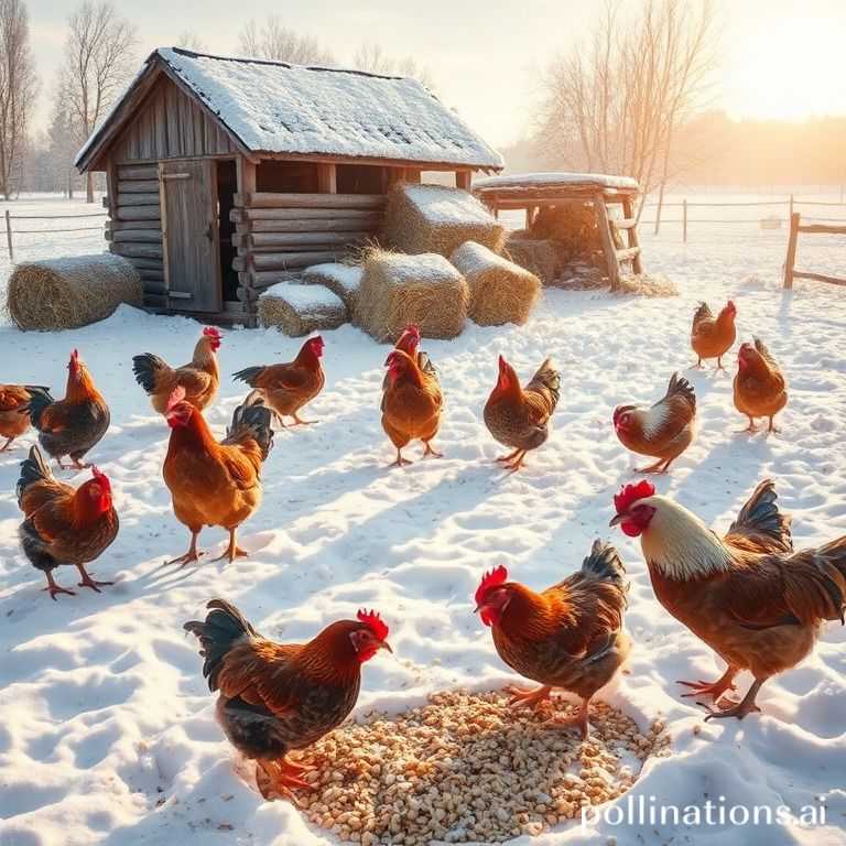 what to feed chickens in winter