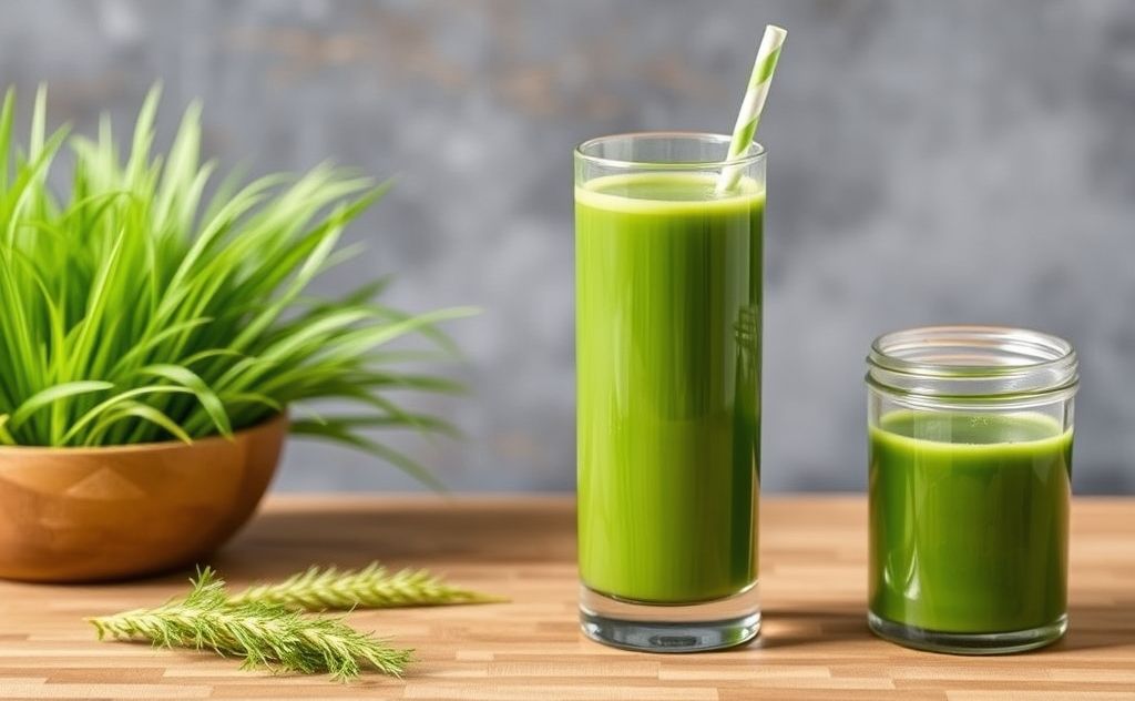 Wheatgrass juice morning boost for health