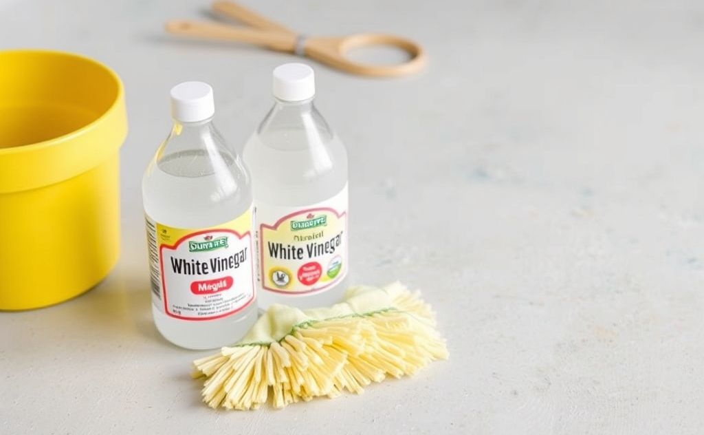 White vinegar mopping colored surfaces tips
