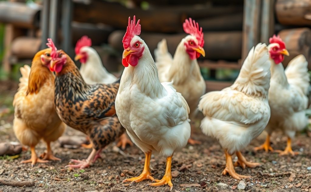 Win chickens' trust with patience and care