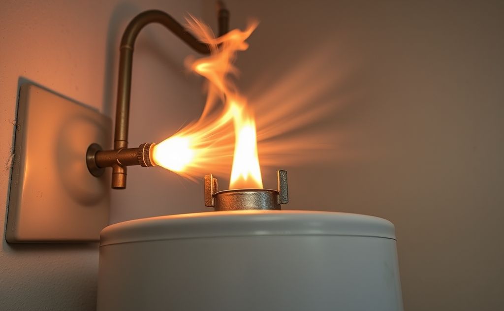 Wind can extinguish a water heater pilot light
