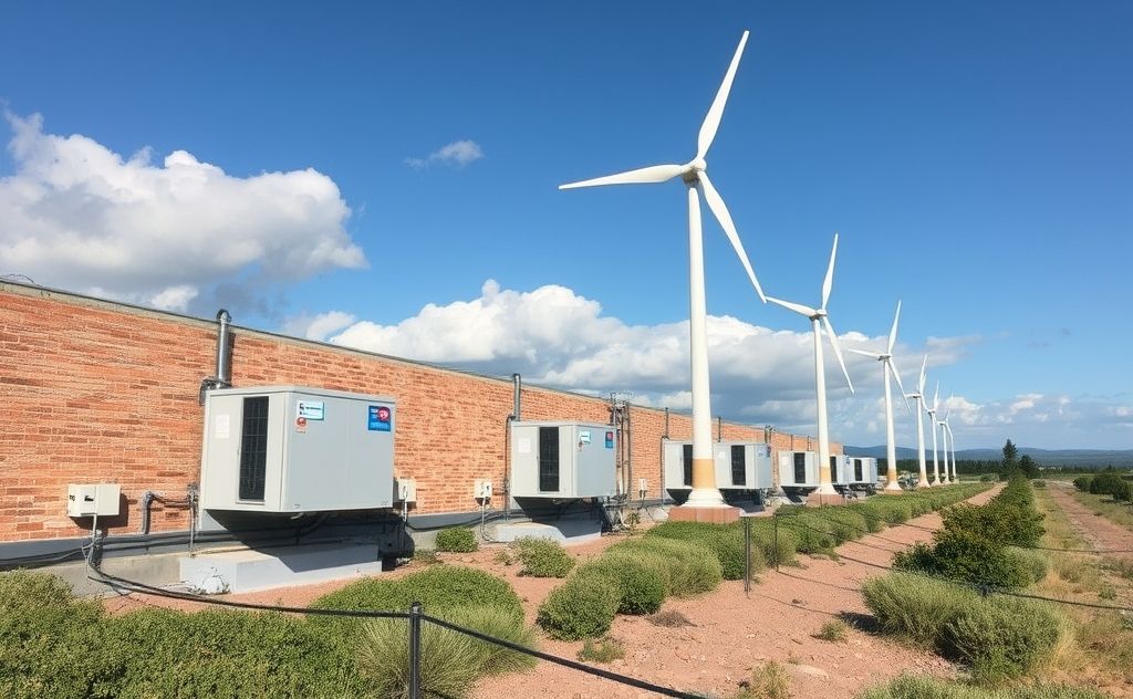 Wind energy powering efficient HVAC systems